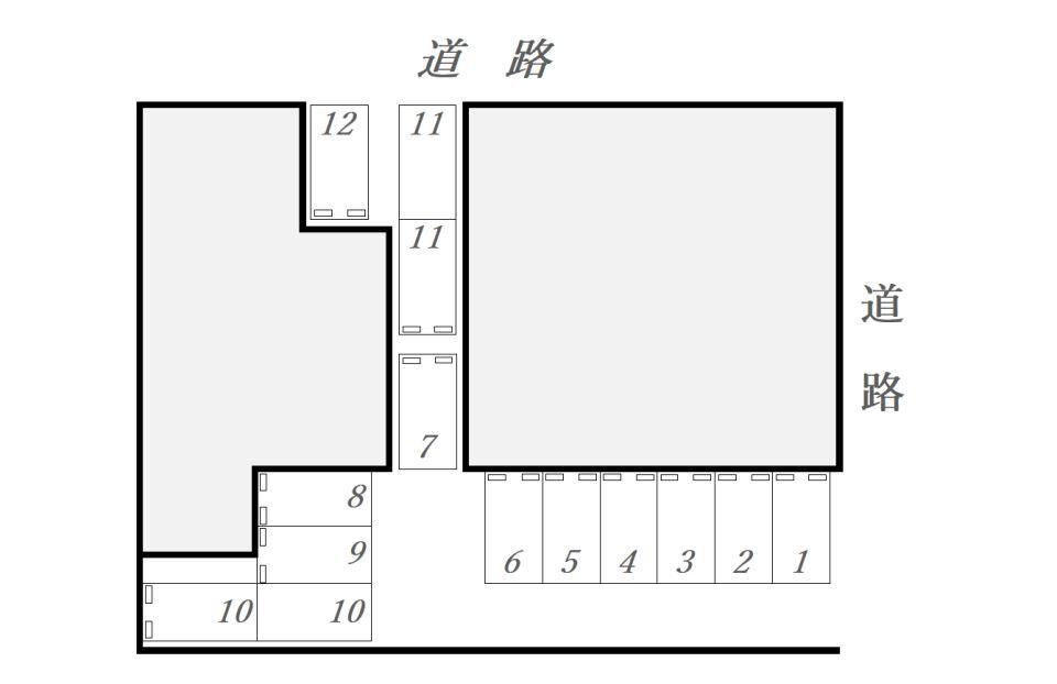 池之上駐車場の駐車配置図