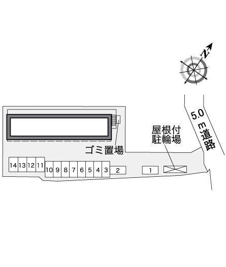 PALCOURT曹操(36171)の駐車配置図