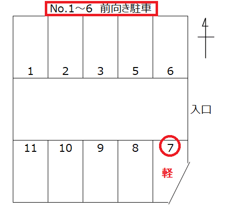 P345の駐車配置図