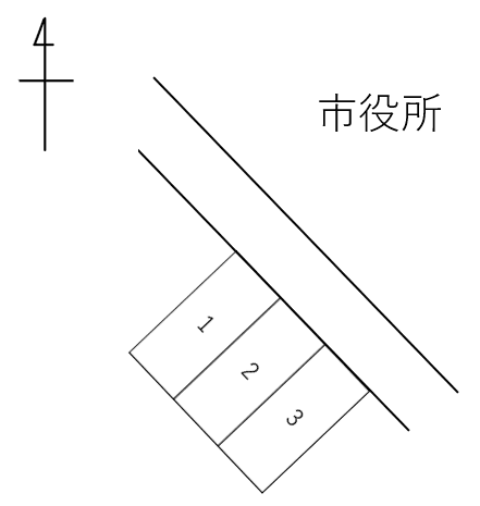 ゴウトラ駐車場の駐車配置図