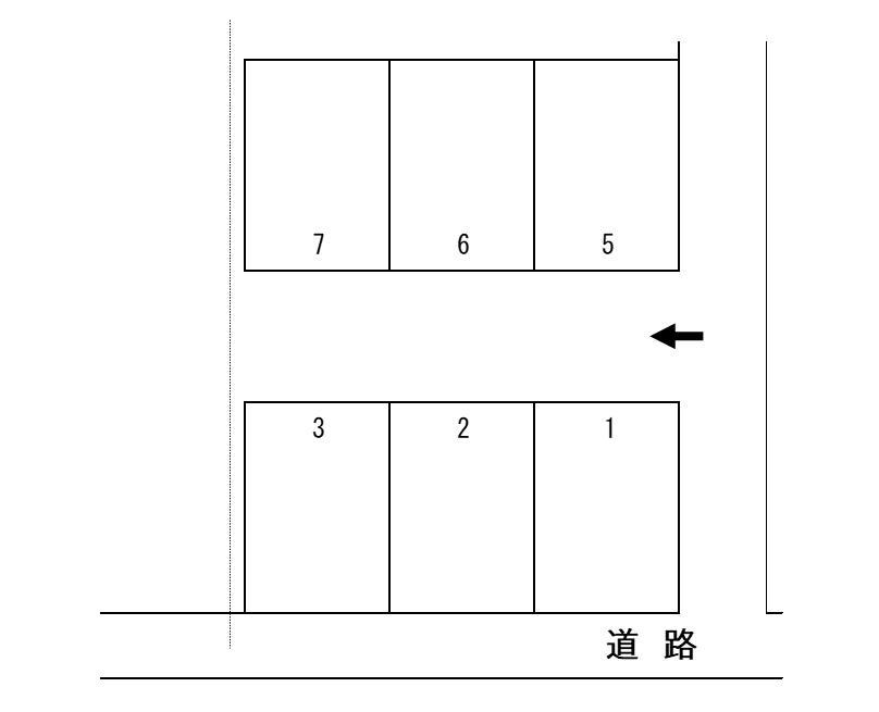 富士第7駐車場の駐車配置図