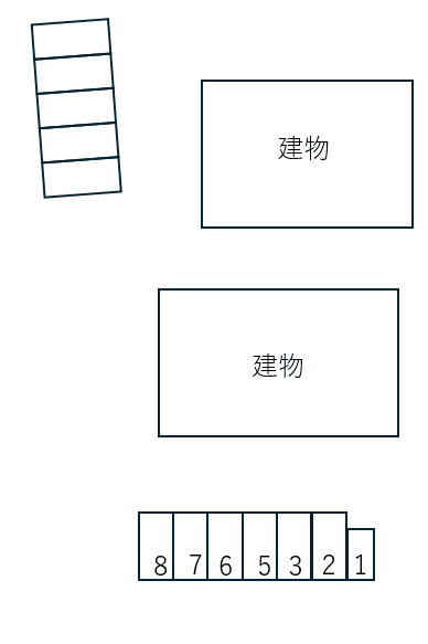 Casa Liberta Ⅱの駐車配置図