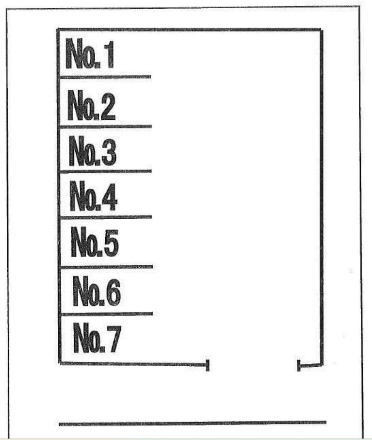 佐鳴台2丁目駐車場の駐車配置図