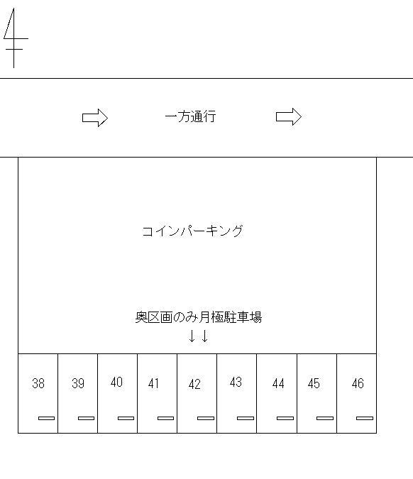 FK-Dパーキング沢下町PS第1の駐車配置図