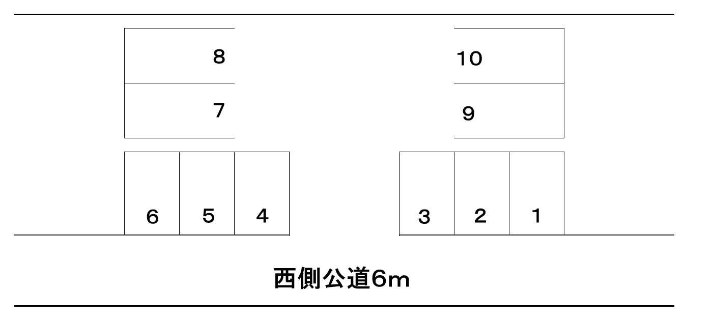 松尾雅江駐車場の駐車配置図