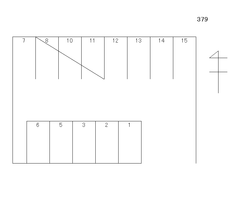 岩倉-379の駐車配置図