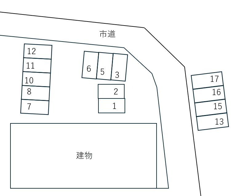 a la modeの駐車配置図