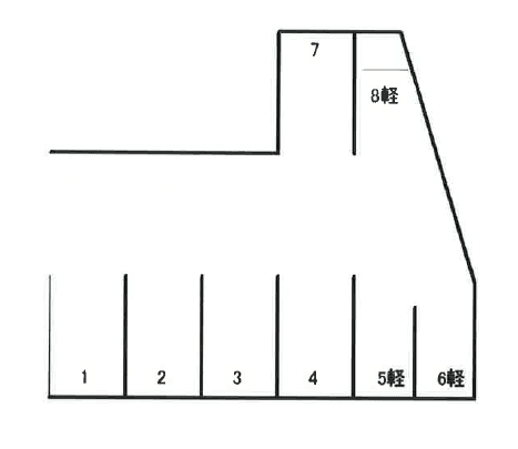 竹崎駐車場の駐車配置図