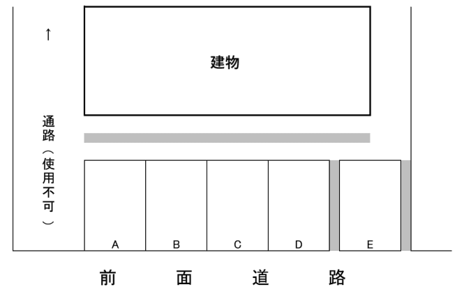 国分3丁目パーキングの駐車配置図