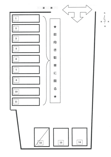 801の駐車配置図