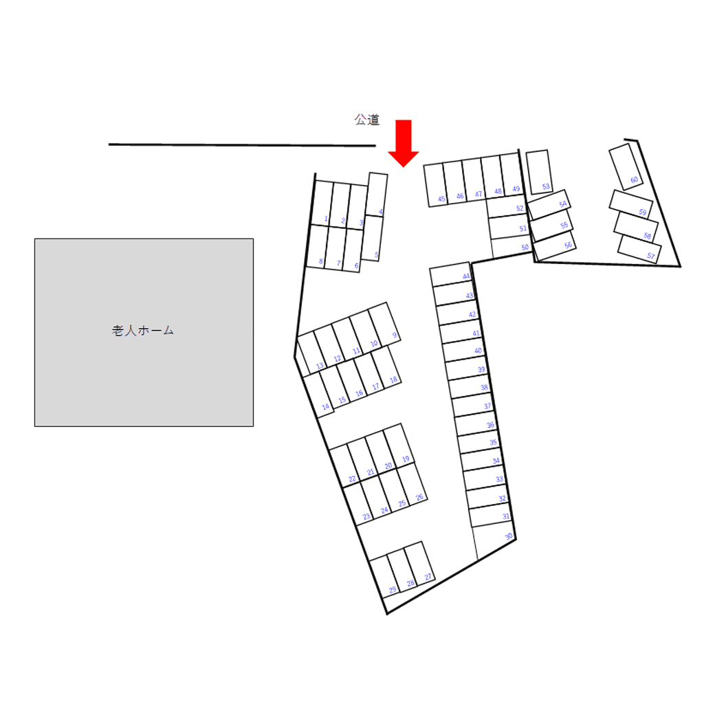 ファームパーキング3の駐車配置図