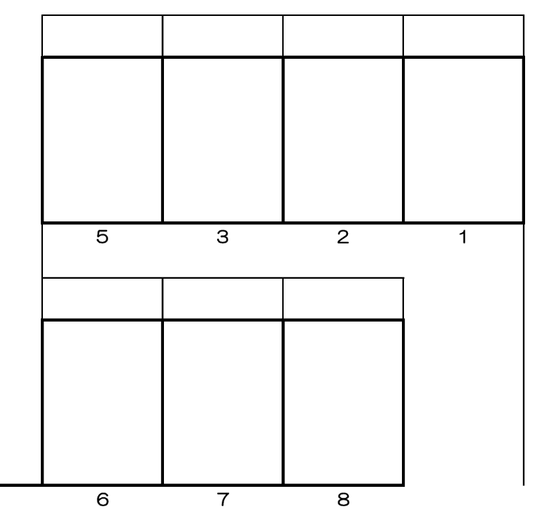 豊和パーキング第5の駐車配置図