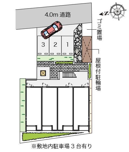 クレイノ西森本(56462)の駐車配置図