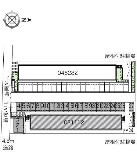 源藤Ⅳ(31112)の駐車配置図
