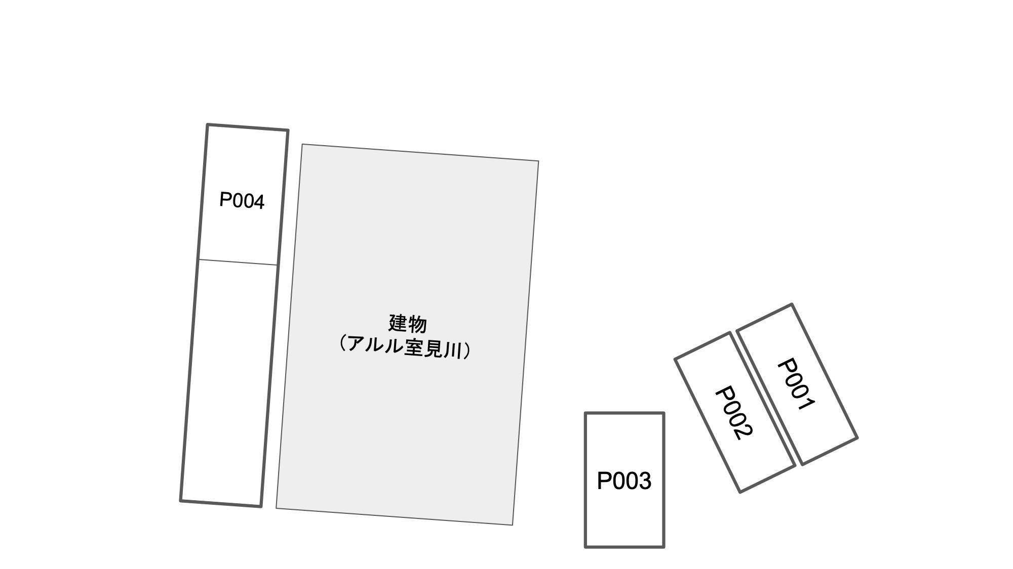 アルル室見川の駐車配置図