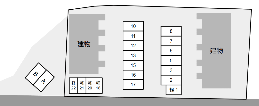 Campo Fiore Aの駐車配置図