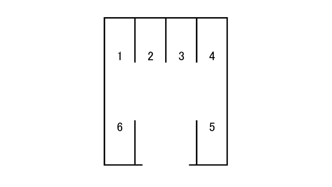 梅が丘3丁目駐車場の駐車配置図