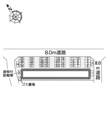 桜町(32846)の駐車配置図