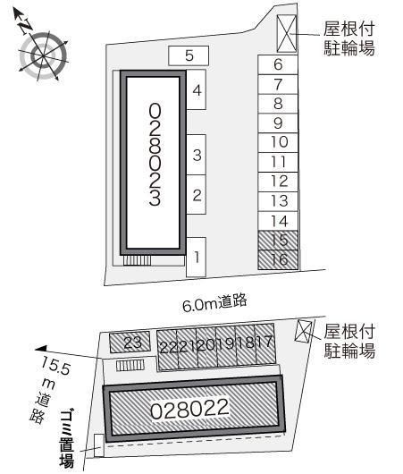 コパンⅡ(28022)の駐車配置図