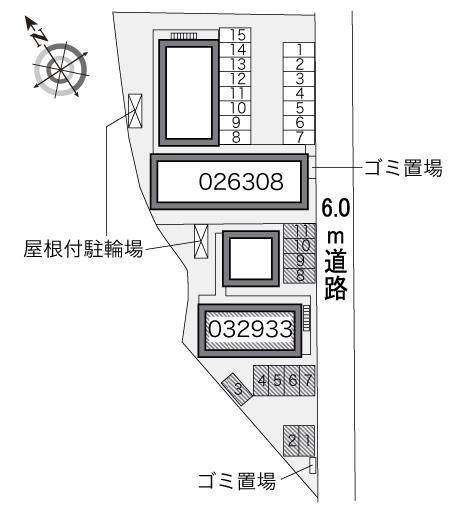 カーサベルデ油山Ⅱ(32933)の駐車配置図