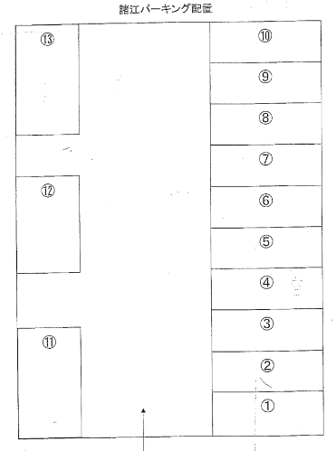 諸江パーキングの駐車配置図