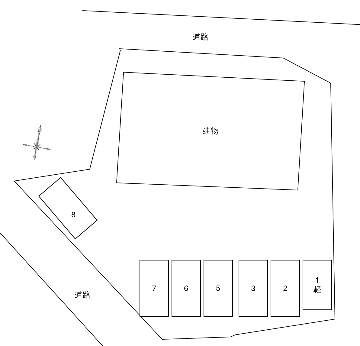 J’s Houseの駐車配置図