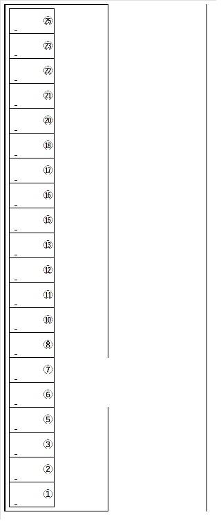 安藤駐車場の駐車配置図
