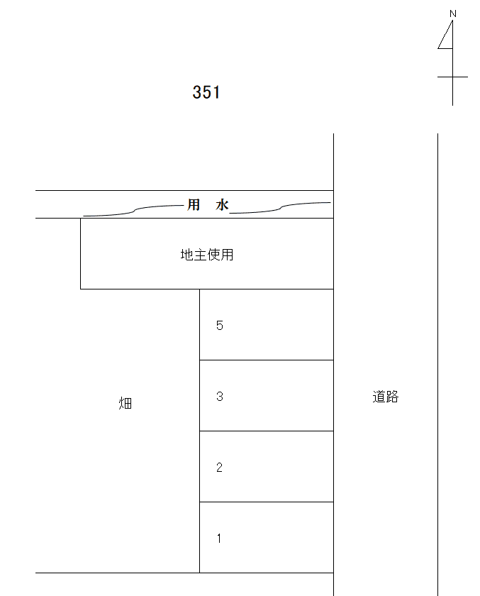 岩倉-351の駐車配置図