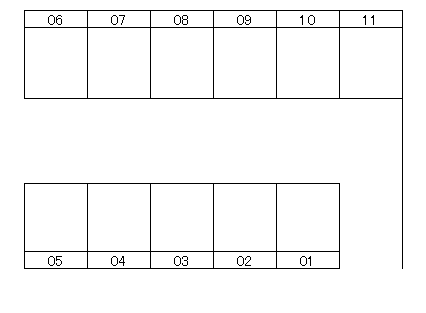 4丁目駐車場(Mパーク伊敷NT4)の駐車配置図