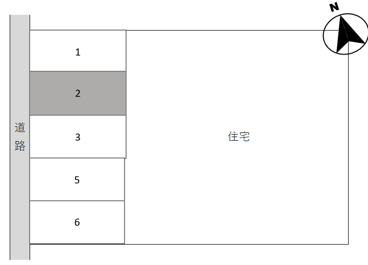 K-0137駐車場の駐車配置図
