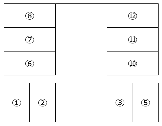 根岸町駐車場の駐車配置図