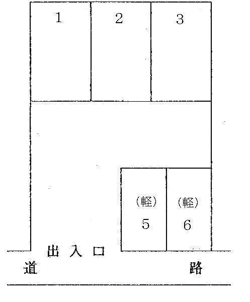 ジョイフル鈴木パーキングの駐車配置図