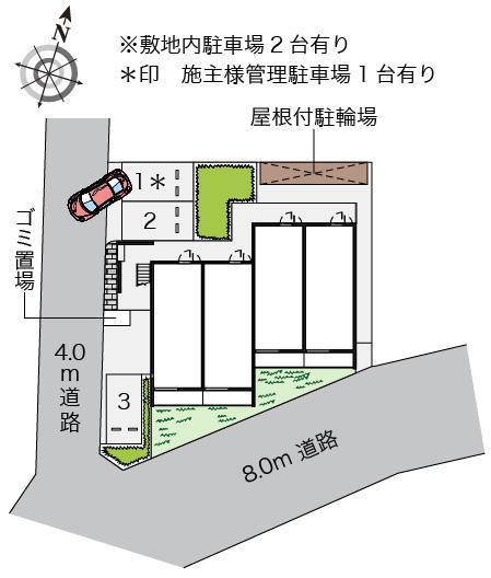 ラベンダー(55379)の駐車配置図