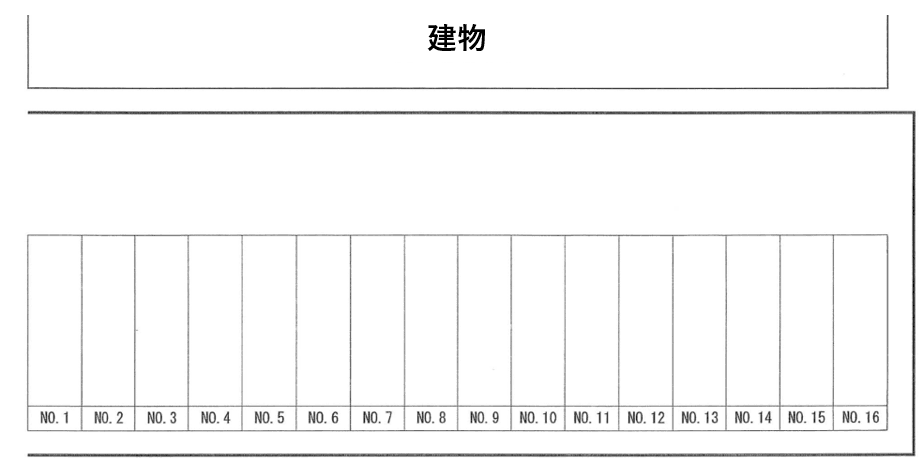 近見4丁目白石駐車場の駐車配置図