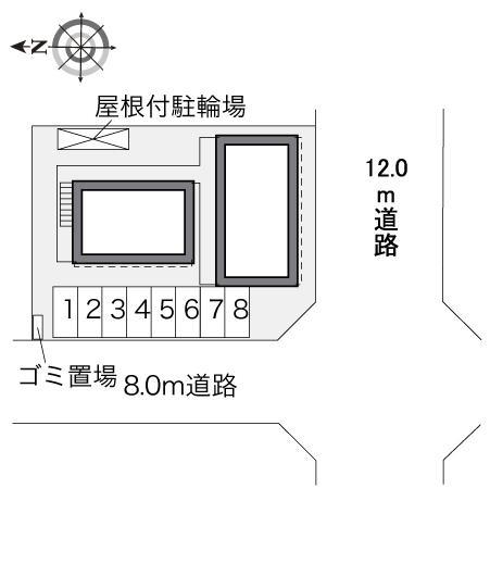 アザレアヒルズ(33440)の駐車配置図