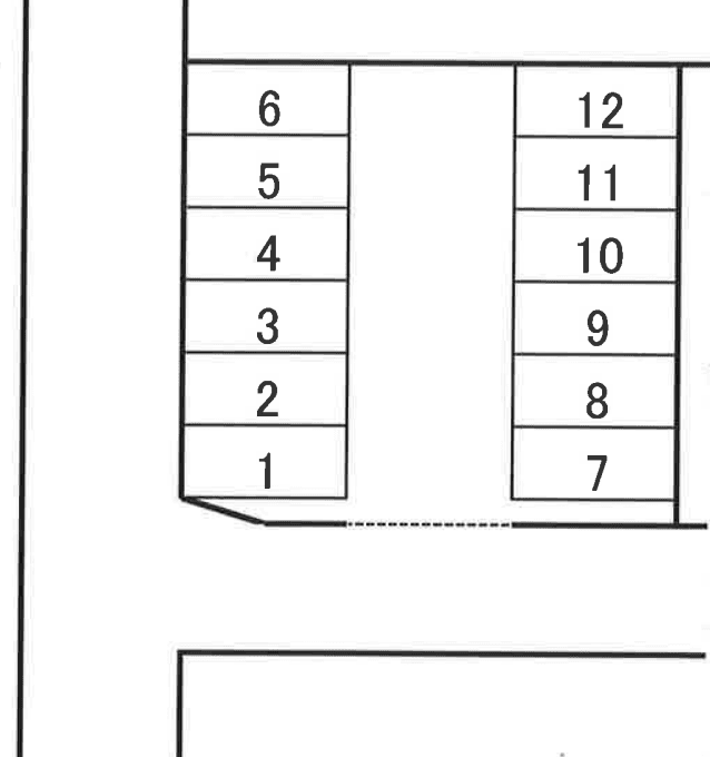 サンユウ駐車場の駐車配置図