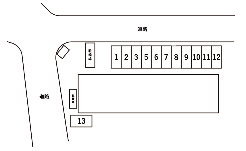 ルミエール 巽の駐車配置図