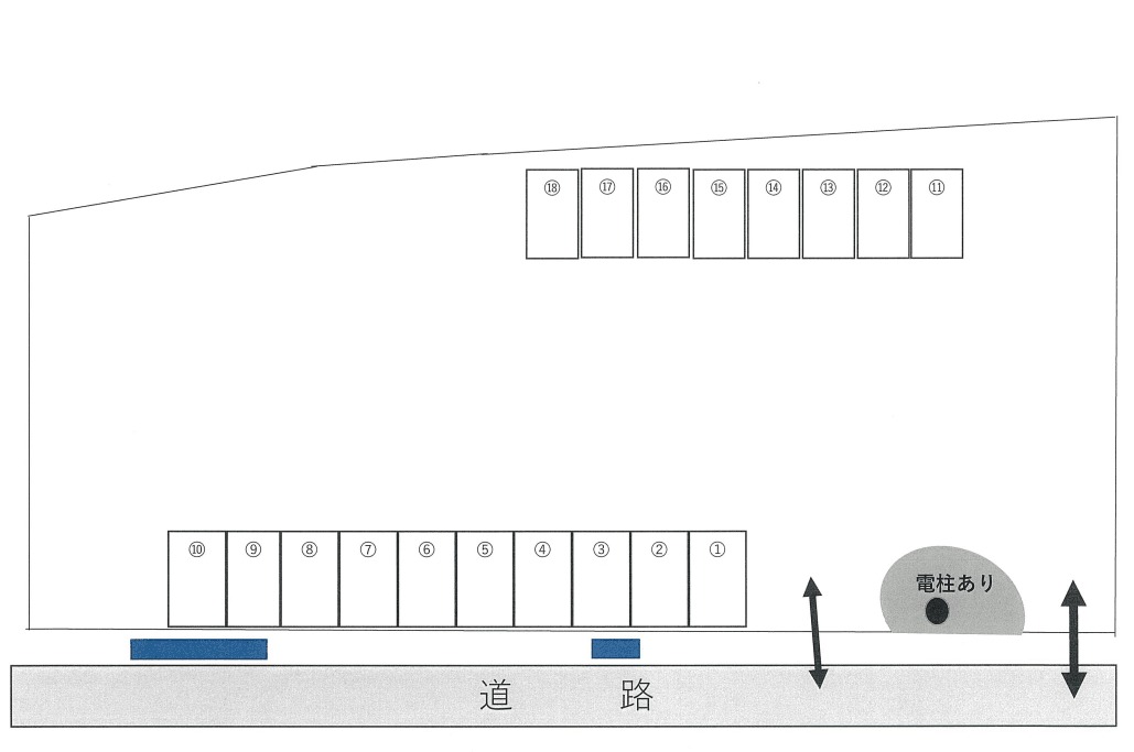 パーキング・M巣子の駐車配置図