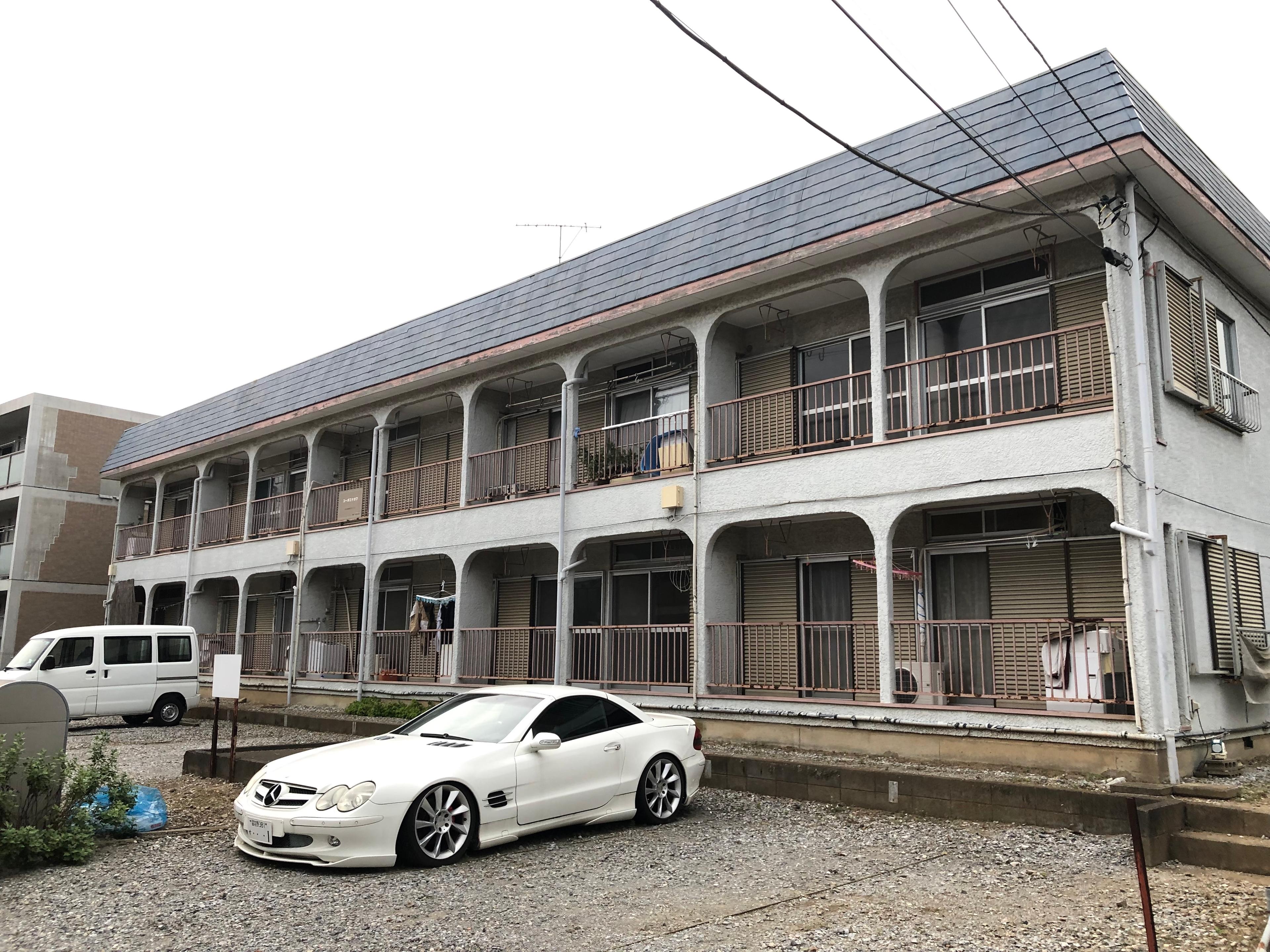 コーポミナガワの外観・駐車場イメージ1枚目