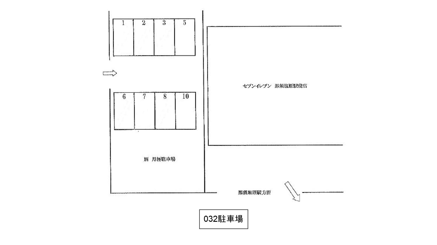 032駐車場の駐車配置図