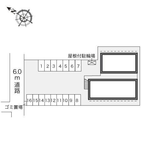 グレース赤坂(24232)の駐車配置図