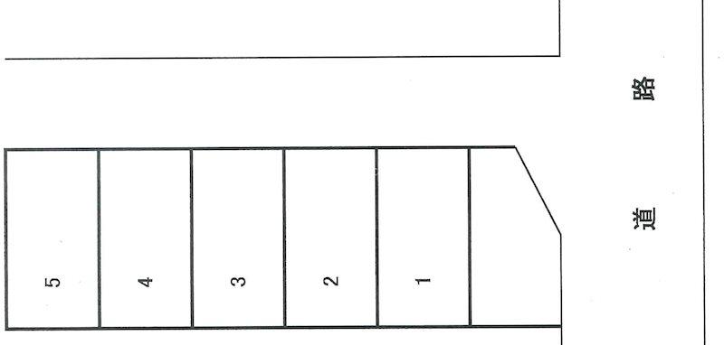 増尾平川第1駐車場の駐車配置図