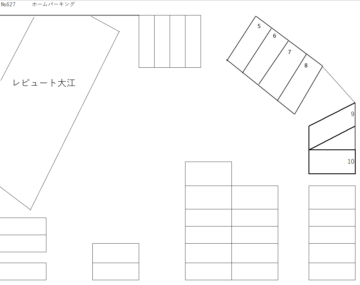 ホームパーキングの駐車配置図