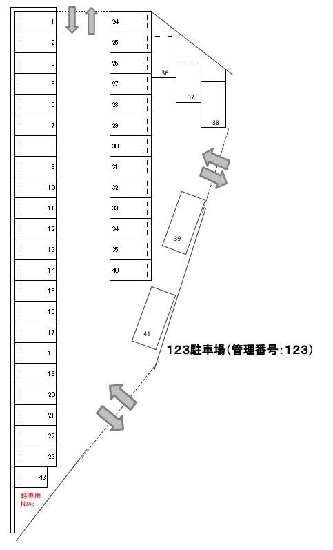 J-123の駐車配置図