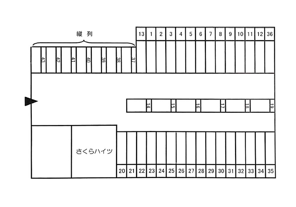 保田1776Pの駐車配置図