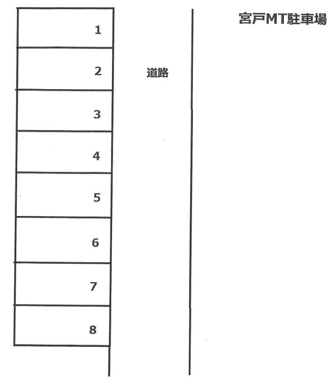 宮戸MT駐車場の駐車配置図
