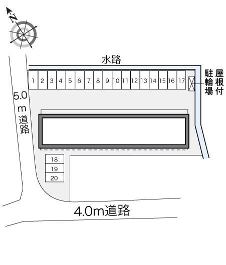 グレイスコート参番館(28772)の駐車配置図
