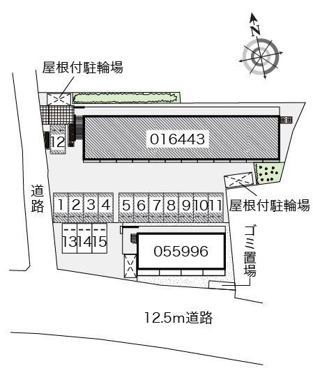ラピス城南(16443)の駐車配置図