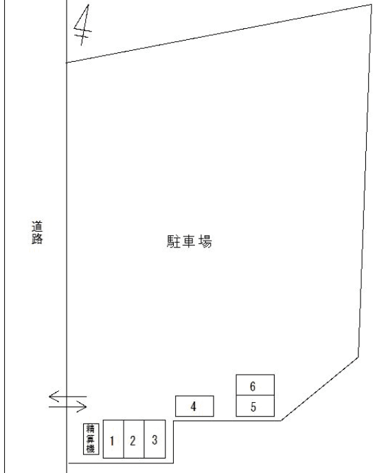 FK拝島駅前第2バイク駐車場の駐車配置図