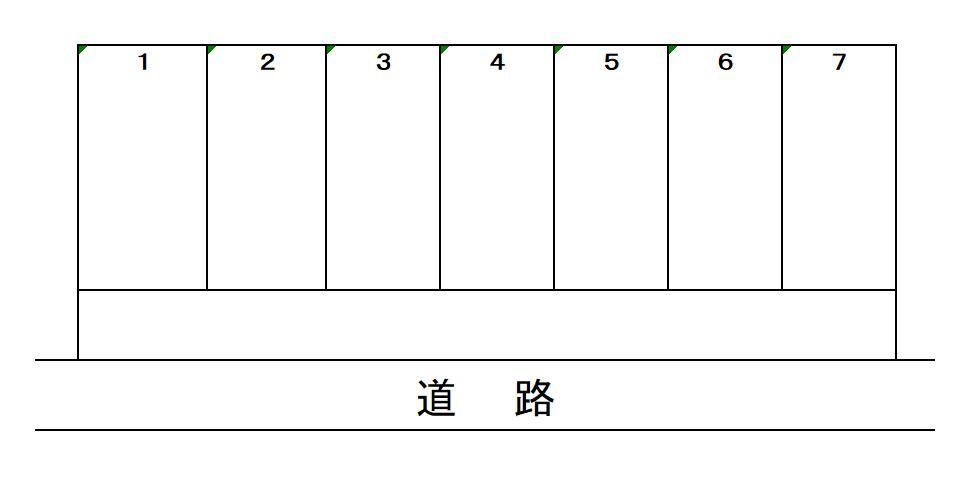 下村駐車場の駐車配置図